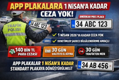 APP Plakalara 1 Nisan&rsquo;a Kadar Ceza Yok