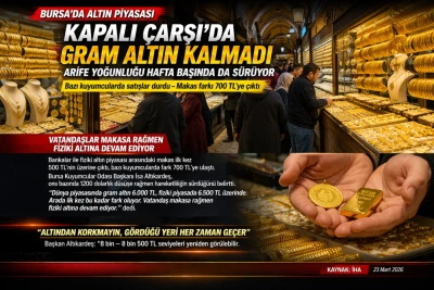 Artan talep nedeniyle bazı kuyumcularda gram altın kalmadı