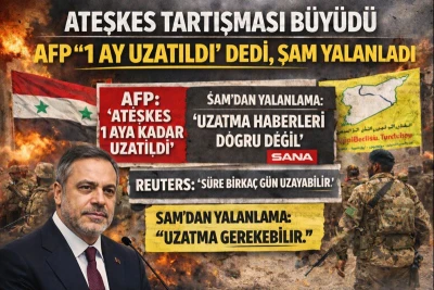 Ateşkes Tartışması B&uuml;y&uuml;d&uuml;: AFP &ldquo;1 Ay Uzatıldı&rdquo; Dedi, Şam Yalanladı