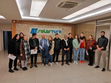 AVRUPALI GENÇLER SOLARTÜRK TESİSLERİNİ GEZDİ