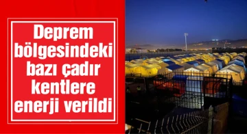 Bağarası köyünde bazı çadırlarda Elektrik yok