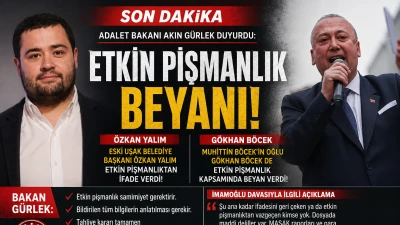Bakan G&uuml;rlek: &Ouml;zkan Yalım Etkin Pişmanlıktan Beyan Verdi