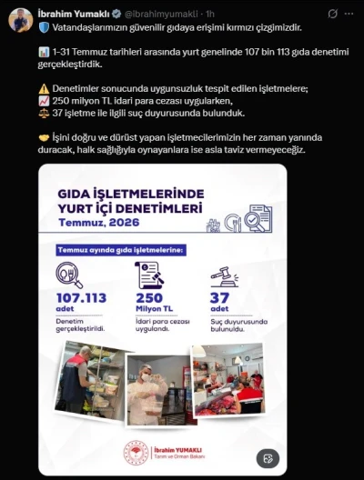 Bakan Yumaklı A&ccedil;ıkladı: 250 Milyon TL Ceza ve 37 Su&ccedil; Duyurusu
