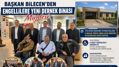 Başkan Bilecen&rsquo;den Engellilere Yeni Dernek Binası M&uuml;jdesi
