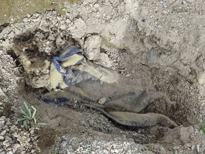 Battaniyeye sarılarak gömülmüş erkek cesedi bulundu
