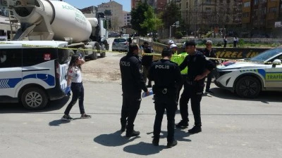 Beton mikseri dehşeti!