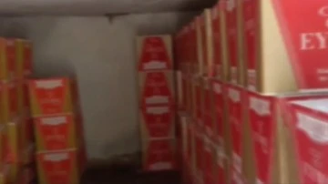 Bir buçuk milyon kaçak makaron ele geçirildi