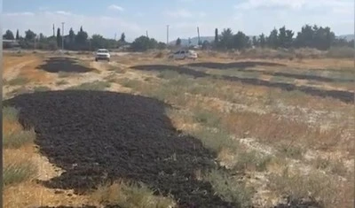  Boş araziye atık çamur döken firmaya 48,6 milyon lira ceza