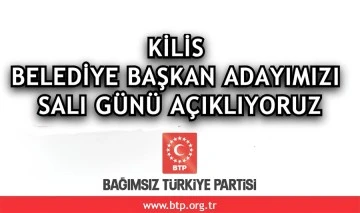 BTP’de aday salı günü belli oluyor