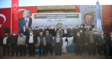 BÜYÜKŞEHİR, ARABAN ÇİFTÇİSİNE 200 TON SERTİFİKALI BUĞDAY TOHUMU DAĞITTI