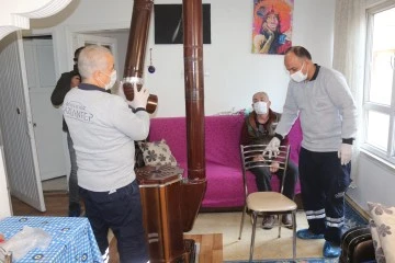 BÜYÜKŞEHİR, SOĞUK KIŞ GÜNLERİNDE DE YAŞLILARIN GÖZÜ KULAĞI, ELİ AYAĞI!