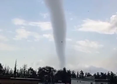 &Ccedil;angallı K&ouml;y&uuml;&rsquo;nde Hortum Felaketi
