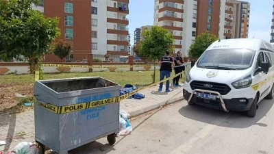 Çöp konteynerinden çıkan kan dondurdu!