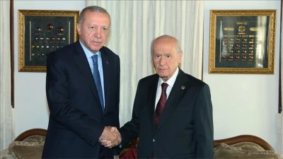 Cumhurbaşkanı Erdoğan Bahçeli ile görüştü