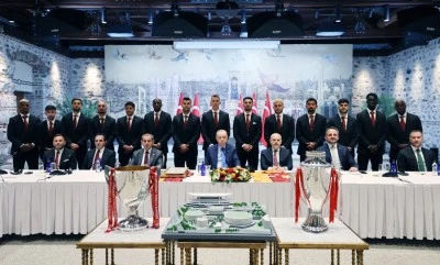 Cumhurbaşkanı Erdoğan, Galatasaray’ı kabul etti