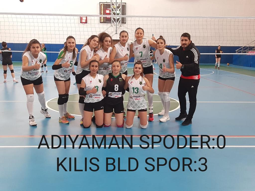 BAYANLAR VOLEYBOLDA KİLİS BELEDİYESPOR 3-0 GALİP