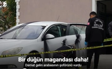 Damat kazayla gelin arabasının şoförünü vurdu!