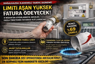 Doğalgazda yeni d&ouml;nem: Limiti aşan daha pahalı &ouml;deyecek