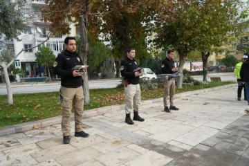 Dron kamerasından kaçamadılar