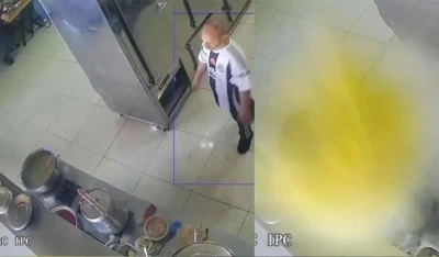 Düdüklü tencere patladı, lokanta çalışanı saniyelerle kurtuldu: O anlar kamerada