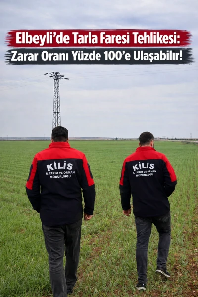 Elbeyli&rsquo;de Tarla Faresi Alarmı