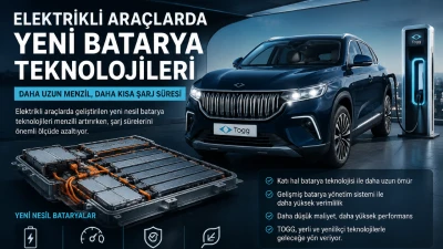 Elektrikli Ara&ccedil;larda Yeni Batarya Teknolojileri: Daha Uzun Menzil, Daha Kısa Şarj S&uuml;resi