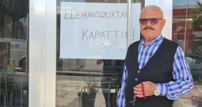 Elemansızlıktan dükkanını kapattı