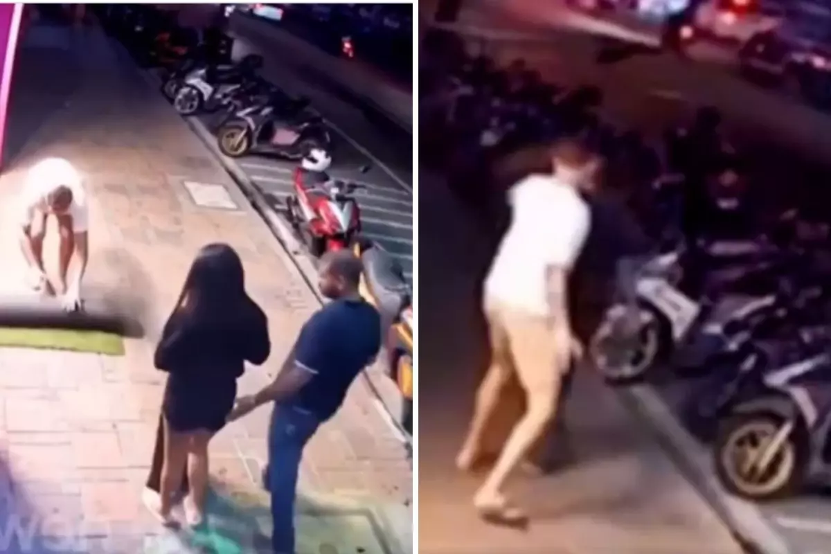Eşine tacizi “tek tokatla” bayılttı: Görüntüler sosyal medyada gündem