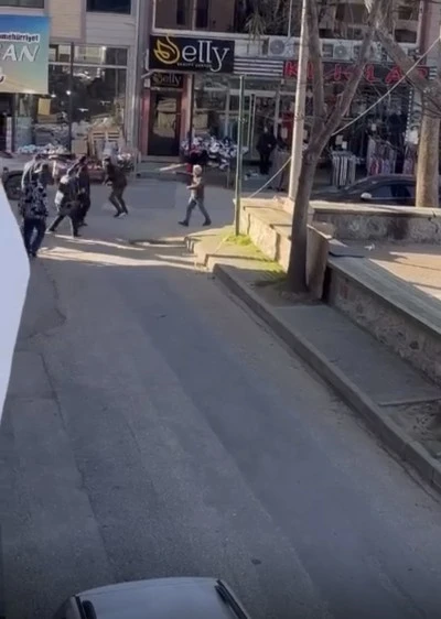 Esnaf kavgası kamerada