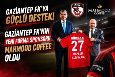 Gaziantep FK'nın Yeni Forma Sponsoru Mahmood Coffee Oldu