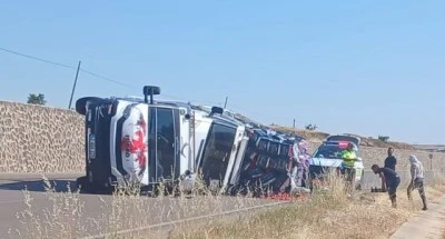 Gaziantep Kilis Karayolunda Dev Kamyon Devrildi!