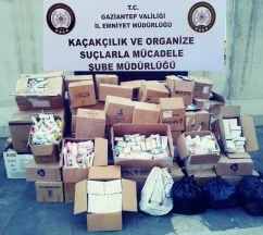 GAZİANTEP'TE 80 BİN KAÇAK İLAÇ ELE GEÇİRİLDİ