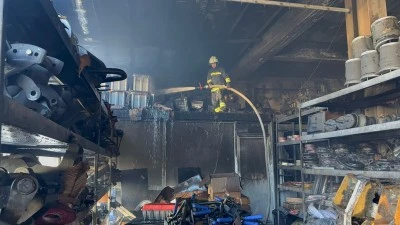 Gaziantep’te sanayi sitesinde iş yeri yangını