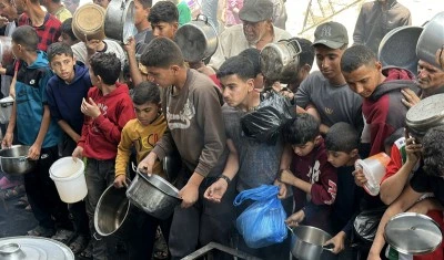 Gazze'den dünyaya &quot;açlıktan ölen çocukları kurtarın&quot; çağrısı