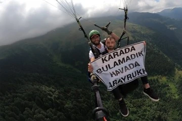 Gelin adayını karada bulamadı, havada aradı