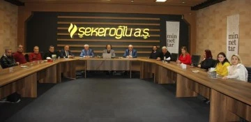Güneydoğu Gazeteciler Federasyonu Şekeroğlu Fabrikasını gezdi