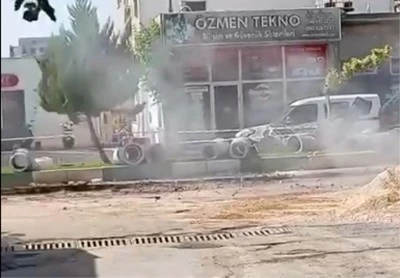 KİLİS'TE OTOGAR CİVARINDA GAZ HATTI KAZASI
