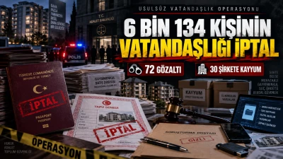 VATANDAŞLIKTA DEV OPERASYON: 6 BİN 134 KİŞİNİN VATANDAŞLIĞI İPTAL EDİLDİ VEYA GERİ ALINDI