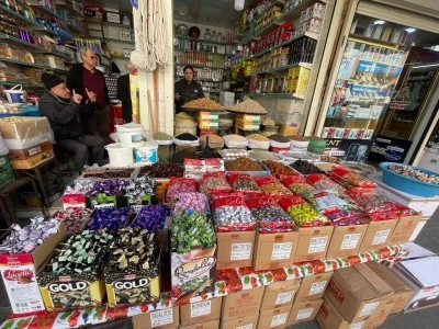 Kilis&rsquo;te Bayram Şekerleri Tezg&acirc;hlarda