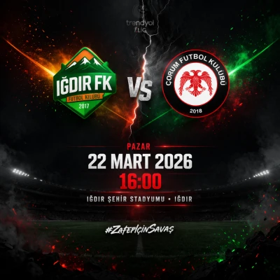 Iğdır FK, Kritik Virajda &Ccedil;orum FK'yı Ağırlıyor