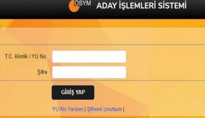 YKS GİRİŞ YERLERİ A&Ccedil;IKLANDI: AİS &Ouml;SYM GİRİŞ YKS SINAV GİRİŞ BELGESİ SORGULAMA EKRANI