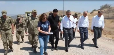 “Vali Şahin, Darmık’ta askerî yolları inceledi”