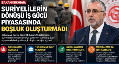 Bakan Işıkhan: Suriyelilerin D&ouml;n&uuml;ş&uuml; İş G&uuml;c&uuml; Piyasasını Etkilemedi