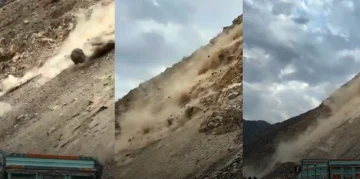Heyelan korku dolu anlar yaşattı!