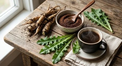 Hindiba K&ouml;k&uuml; Faydaları: İn&uuml;lin İ&ccedil;eriği ve Kahveye Kafeinsiz Alternatif