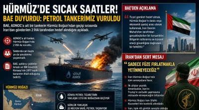 H&uuml;rm&uuml;z Kaynıyor! Tanker Vuruldu, B&ouml;lge Alarmda