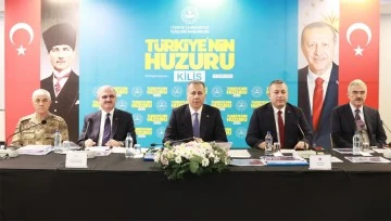 İçişleri Bakanı Yerlikaya, Kilis’te güvenlik toplantısına başkanlık etti