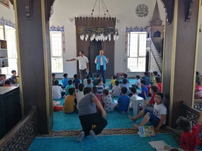 İl Müftü Vekili Öz’den Yaz Kuran Kursu öğrencilerine ziyaret