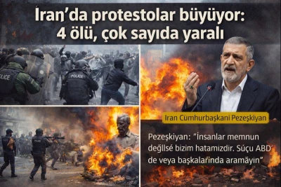 İran&rsquo;da protestolar b&uuml;y&uuml;yor