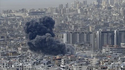 İsrail savaş uçakları, 27 Kasım'dan bu yana ilk kez Lübnan'ın başkenti Beyrut'u bombaladı